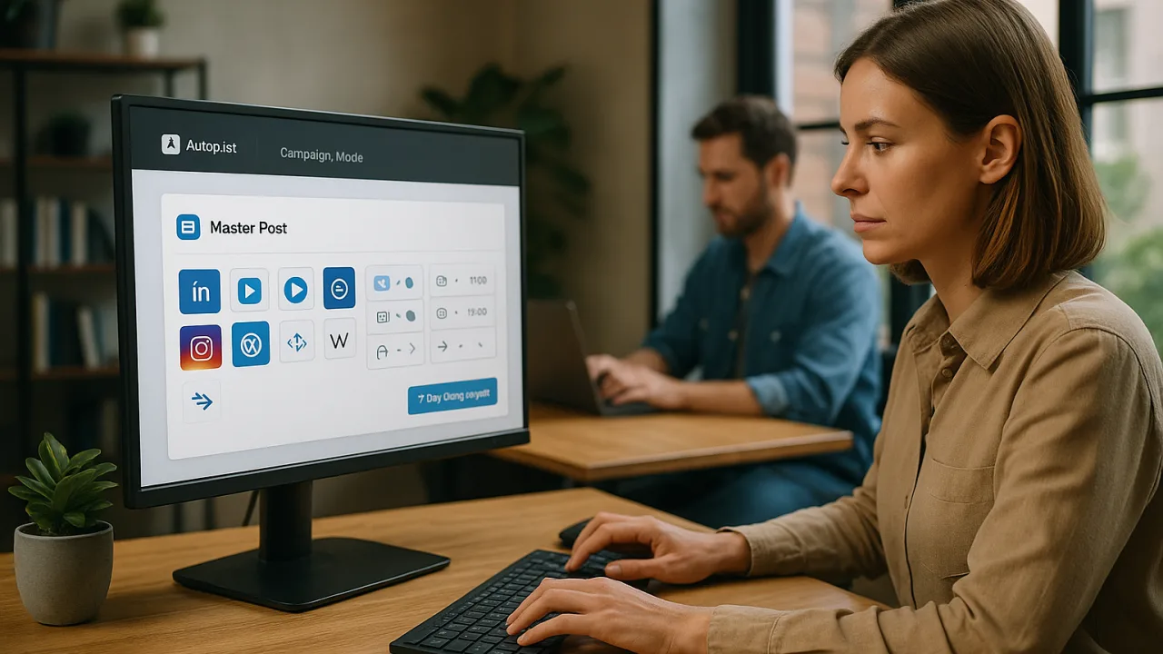 Autopilot & Kampagnenmodus: Masterbeiträge automatisch ableiten und kanalübergreifend ausspielen